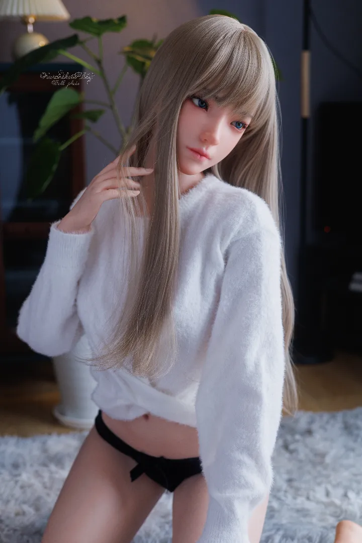 148cm (4ft10) Bカップ リアル シリコン ラブドール Sora ヘッド #70